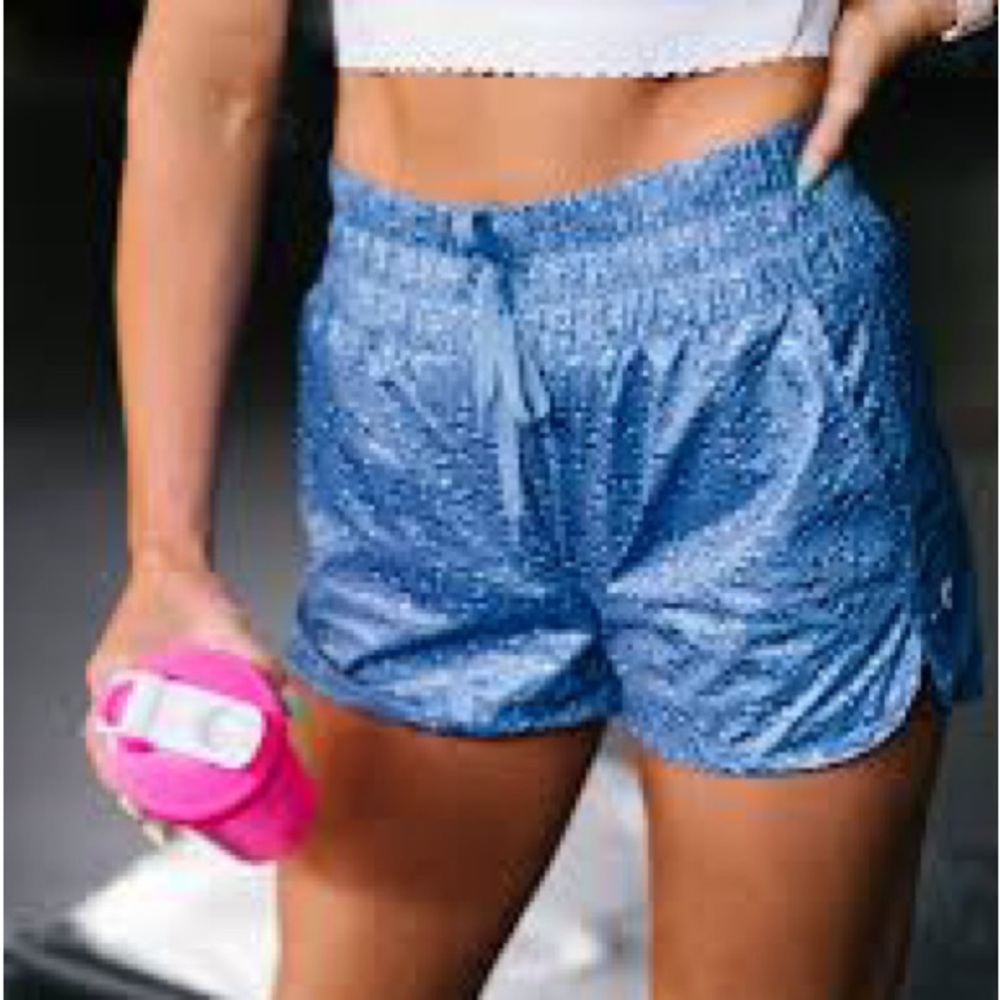 Zyia Blue Women's Athletic Shorts